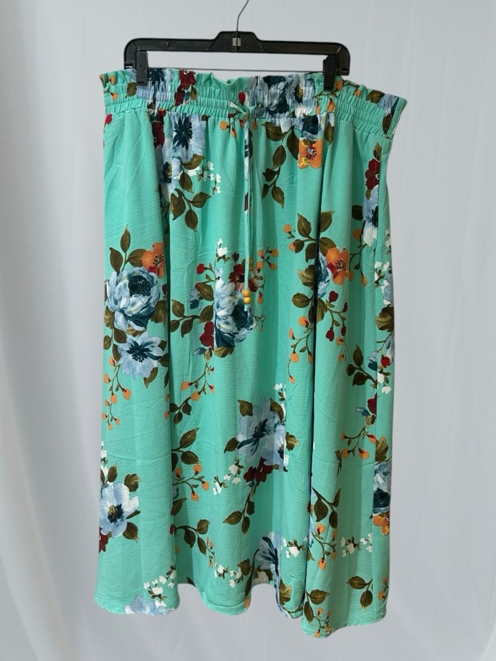 Floral Mint Green Midi Skirt size 3X